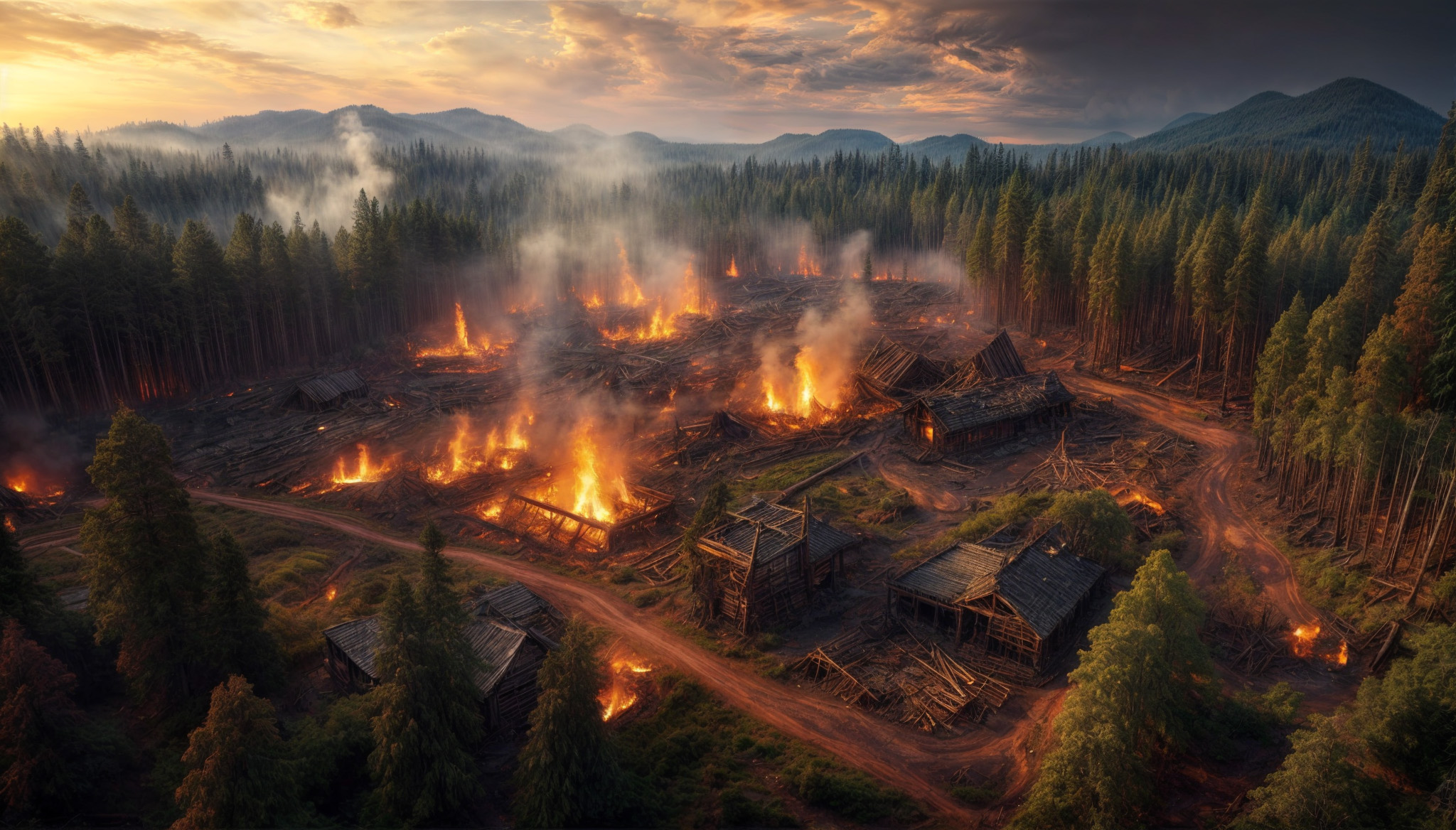 Incêndio Misterioso Destrói Operação Madeireira Ilegal